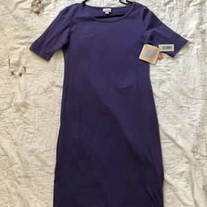 NWT LuLaRoe Julia Dress Purple , Size Small!